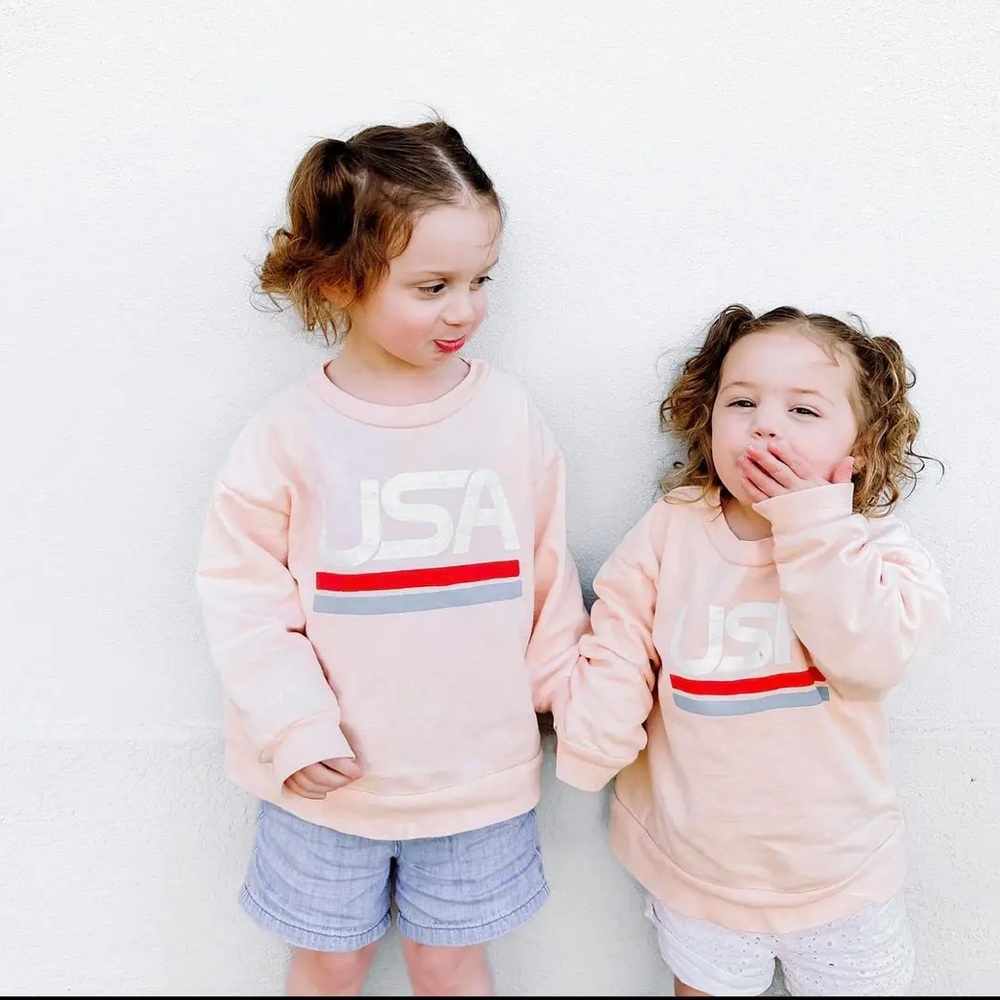 Elisabeth and Faith Organic Cotton USA Crewneck Sweatshirt 4T